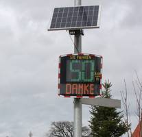 Geschwindigkeitsdisplays in der Gemeinde Büchenbach